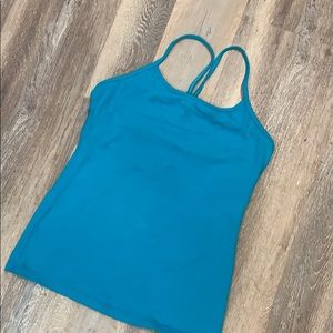 LULULEMON TEAL POWER Y TANK